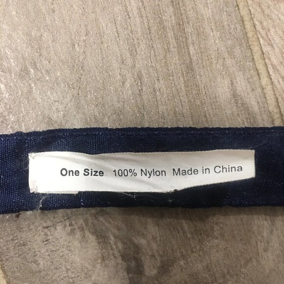 J CREW Blue Sequin Rhinestone Velvet Belt Sash Tie Closure One Size - Picture 6 of 8